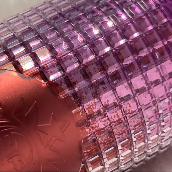 NEW NEVER USED Starbucks tumbler 24 oz venti cup iridescent purple bling jewel - Picture 9 of 15